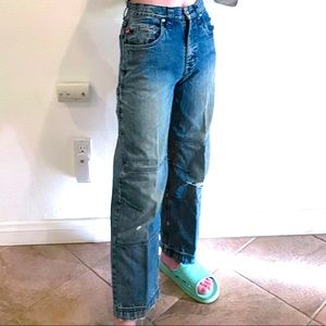Sideout Boys’ Distressed Straight-Leg Denim Jeans [Boys’ Size 12] 👖
